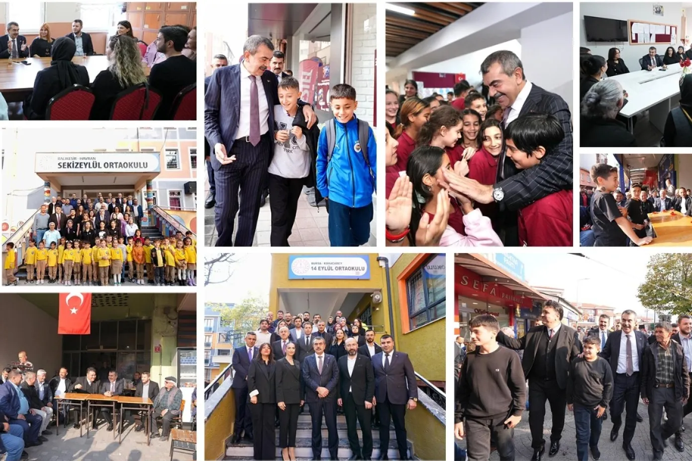 Bakan Tekin'den Bursa ve Balıkesir'de sürpriz ziyaretler