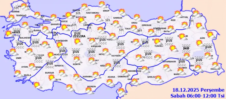 Meteoroloji yeni raporu yayımladı... Yurt genelinde bugün yağış yok!