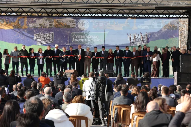 Muğla Büyükşehir'in hizmet filosuna 170 yeni araç