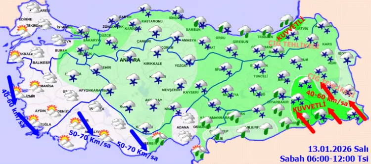 Meteoroloji uyardı! Fırtına ve çığ tehlikesine dikkat!
