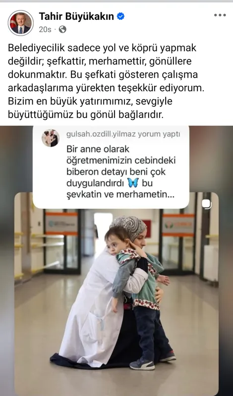 Türkiye'yi duygulandıran fotoğrafa Başkan Büyükakın'ın yorumu