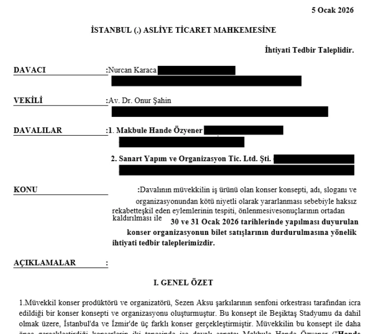 “Hande Bizi Sezen’e Götür! Senfonik” proje yargıya taşındı