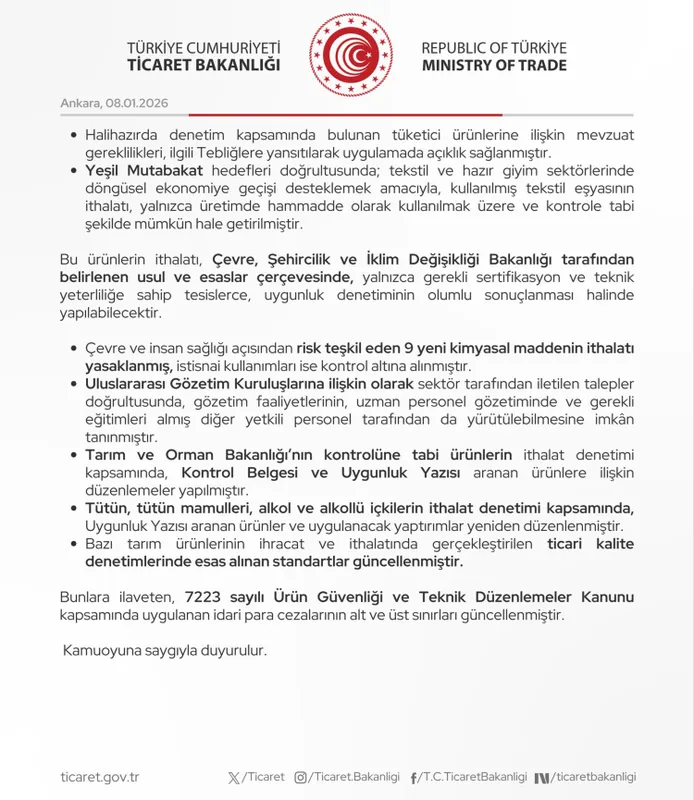 İthalatta ürün güvenliği denetimleri artıyor
