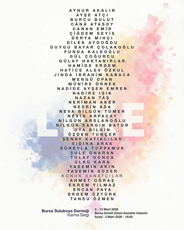 Bursa’da 'Leke' sergisi... Ziyaretçiler fırçayla dev eseri oluşturacaklar