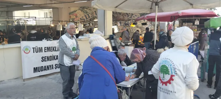 Emekliler Mudanya'dan seslendi: Emeklinin yüzü gülmeden bayram gelmez