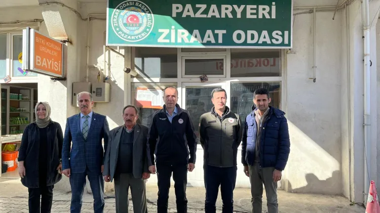 Bilecik Pazaryeri’nde tarım ve hayvancılık faaliyetlerine Müdür Ayvalık'tan yerinde inceleme