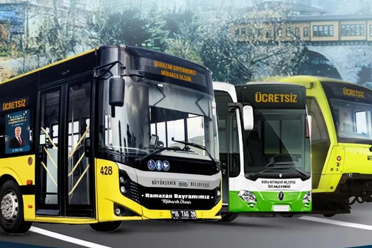 Bursa’da bayram boyunca ücretsiz ulaşım