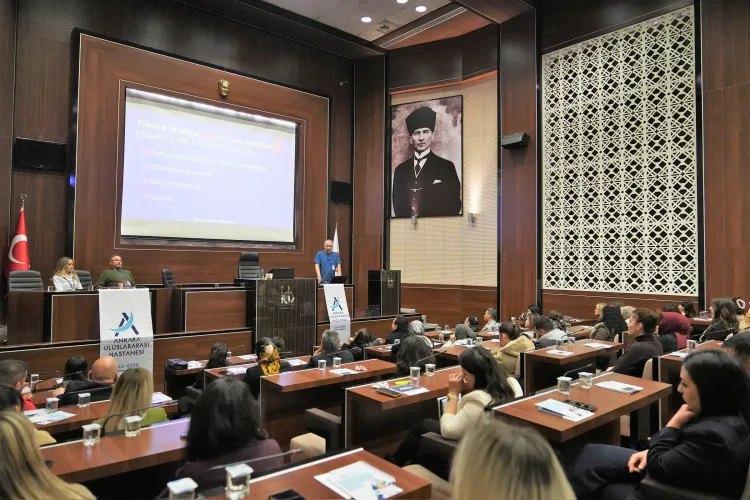 Ankara Keçiören'de belediye personeline sağlık bilinçlendirmesi
