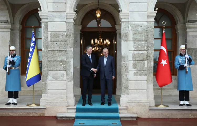 Cumhurbaşkanı Erdoğan, Beçiroviç'i Dolmabahçe'de ağırladı