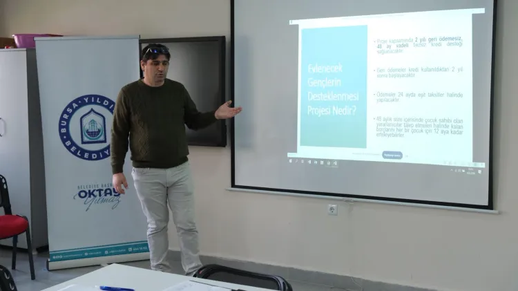 Bursa Yıldırım'da genç çiftlere 'aile' eğitimi